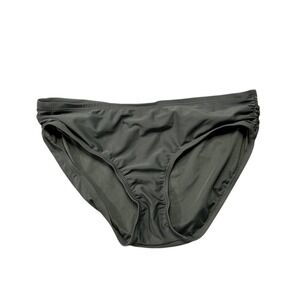 Free Country Womens Side Ruched Bikini Bottom Cloud Gray Size Large